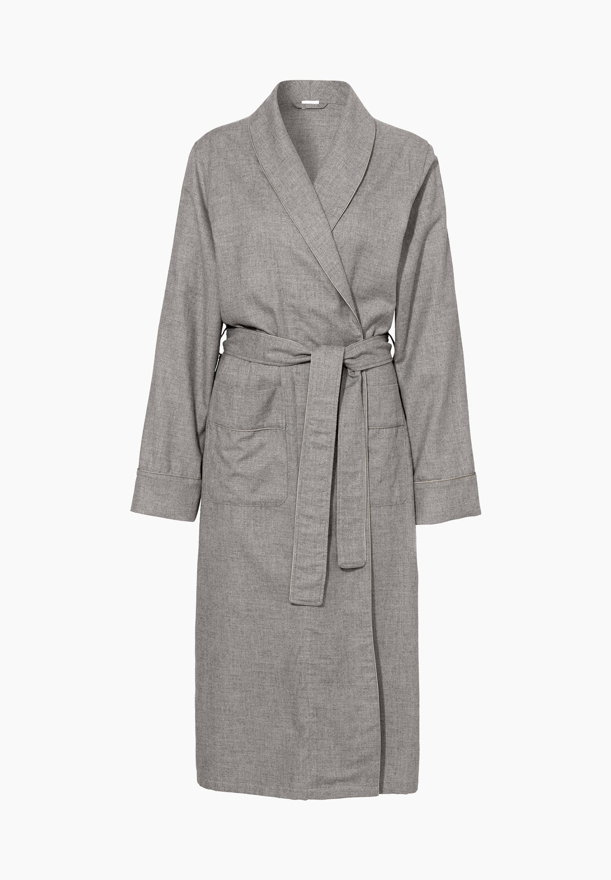 Cozy Flannel | Robe Short - grey