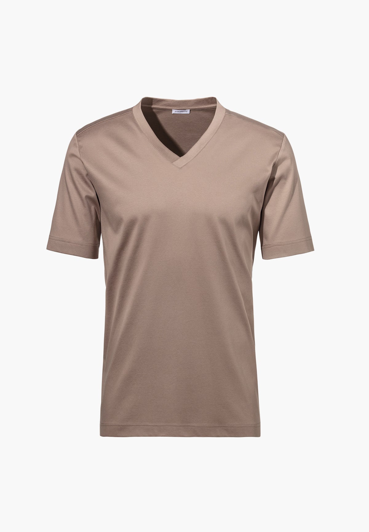 Supreme Green Cotton | T-Shirt kurzarm V-Ausschnitt - driftwood
