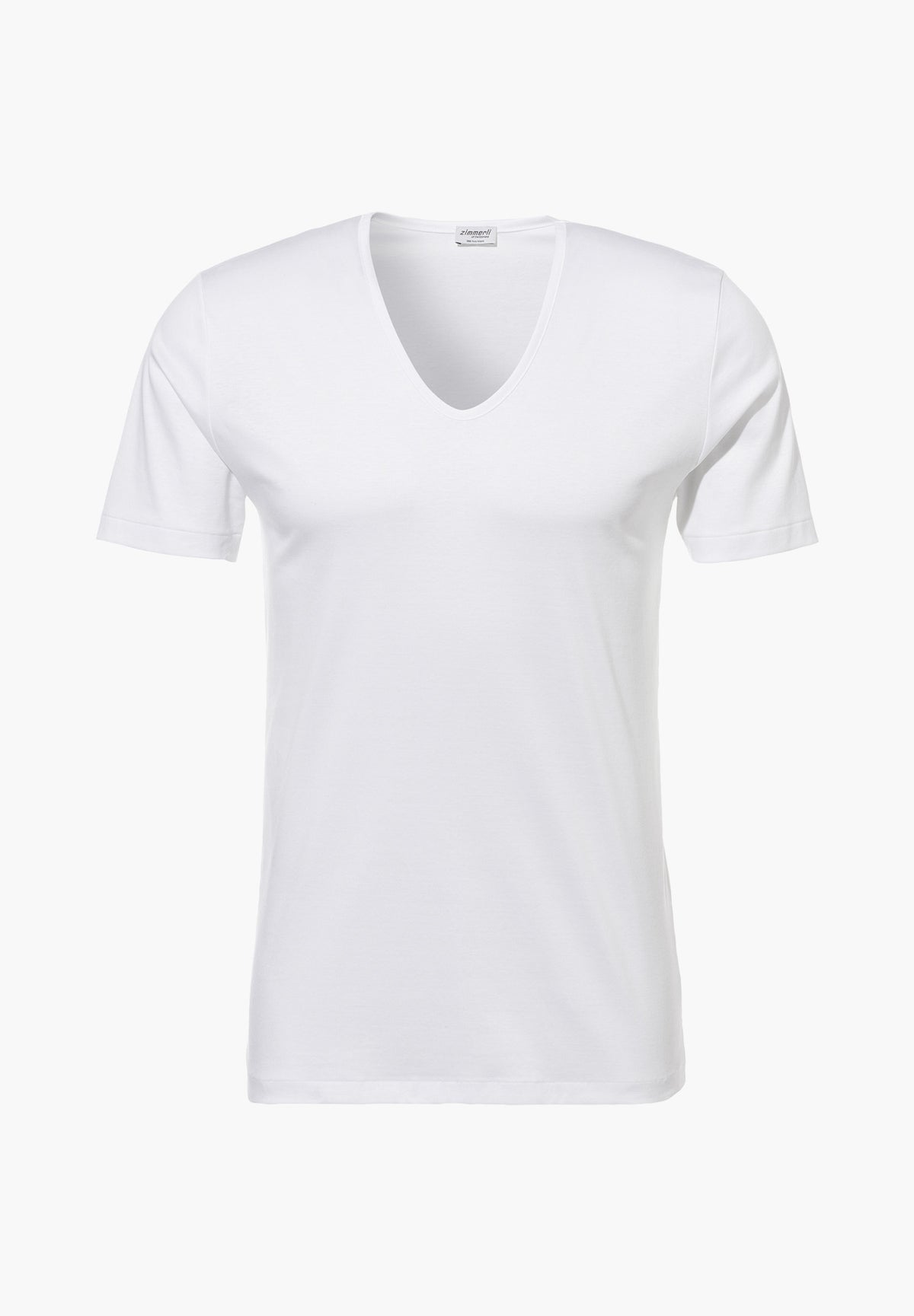 Sea Island | T-Shirt kurzarm V-Ausschnitt - white