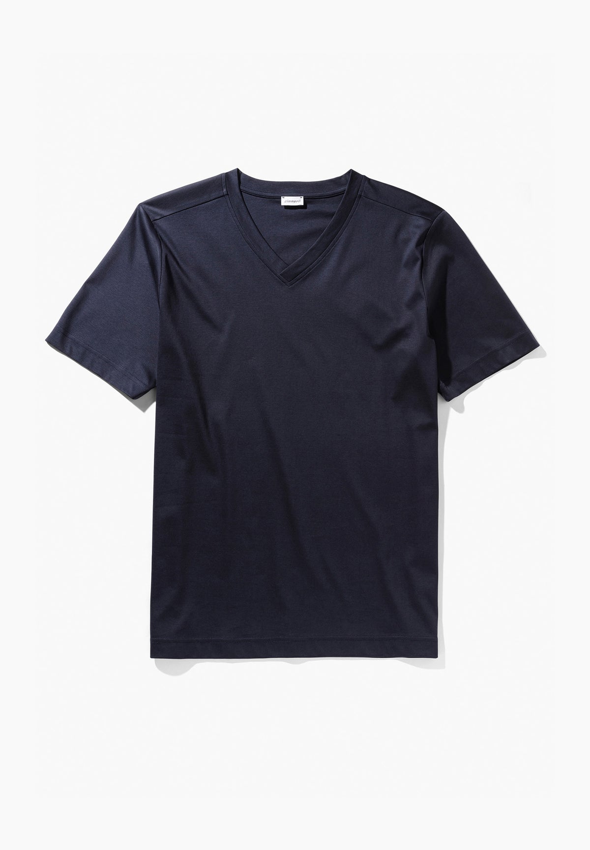 Supreme Green Cotton | T-Shirt kurzarm V-Ausschnitt - navy