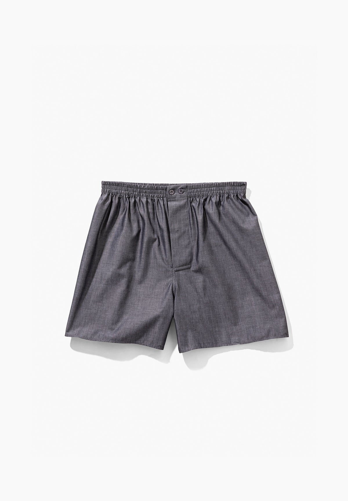 Fil à Fil Cotton | Boxer Shorts - dark grey mélange