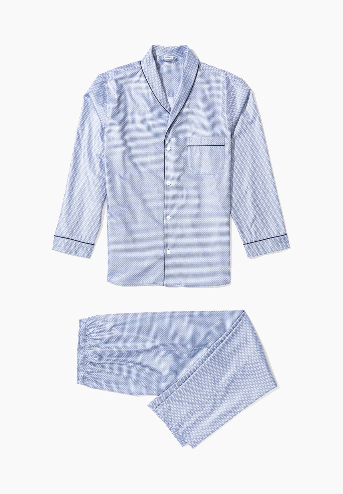 Luxury Jacquard | Pyjama Long - blue horizon