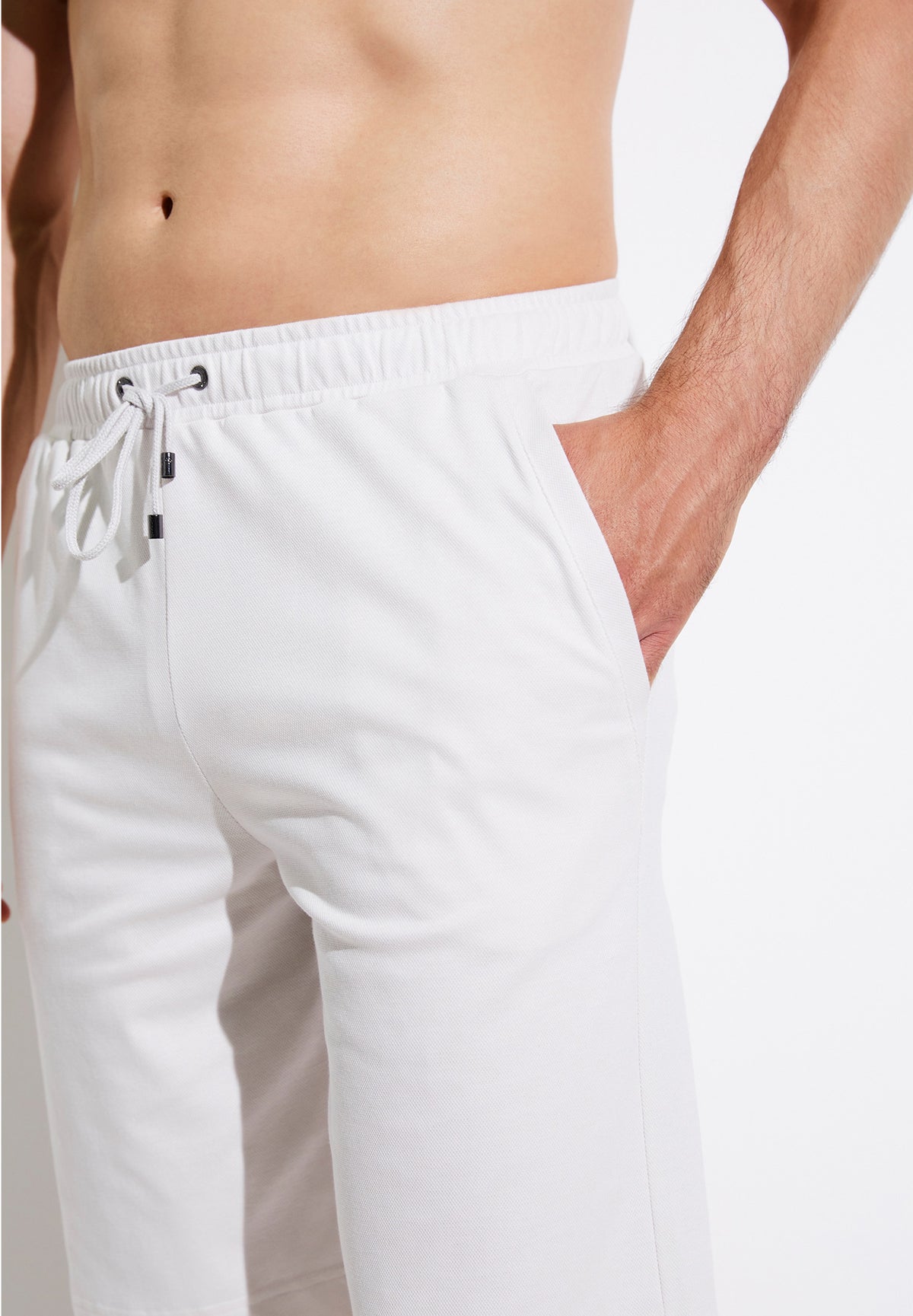 Piqué Lounge | Pants Short - chalk white
